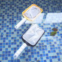 Kleiner Hand-Poolskimmer mit abnehmbarem Griff, ABS-Rahmen, Poolreinigungswerkzeug für Aufstellpools und Fischteiche
