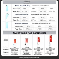Drapeau publicitaire personnalisé en forme de goutte d'eau pour extérieur, avec base pour mât de drapeau, idéal pour plage et événements.