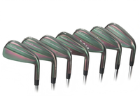 Ensemble de fers de golf creux personnalisés avec logo, 4 pièces, personnalisation de la tige et de la poignée, personnalisation de la tête de fer de golf