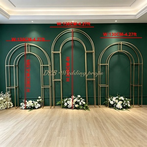DKB Factory Wholesale Modern Metal Arched Mirrors Set-Detachable Wall Decor for Indoor/Outdoor Use Wedding & Christmas Decor - Product Image 2