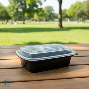 Recipientes Desechables Resistentes para Alimentos Hacamy, de Polipropileno, con Tapas, Vasos Transparentes de Plástico para Preparación de Comidas, Diseño Apilable - Product Image 1