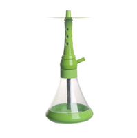 Ensemble de chicha miniature au design unique en acrylique avec un tuyau en silicone de haute qualité et un bol en silicone