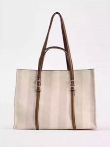 Sac fourre-tout <span class=keywords><strong>ZA</strong></span> surdimensionné pour femme, sac de travail en cuir PU souple, sac à main pour femme, prix de gros, sac hobo de créateur - Product Image 6