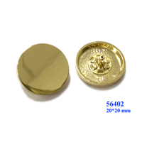 Kancing Emas Kustom dari Paduan Seng untuk Pakaian 25 mm