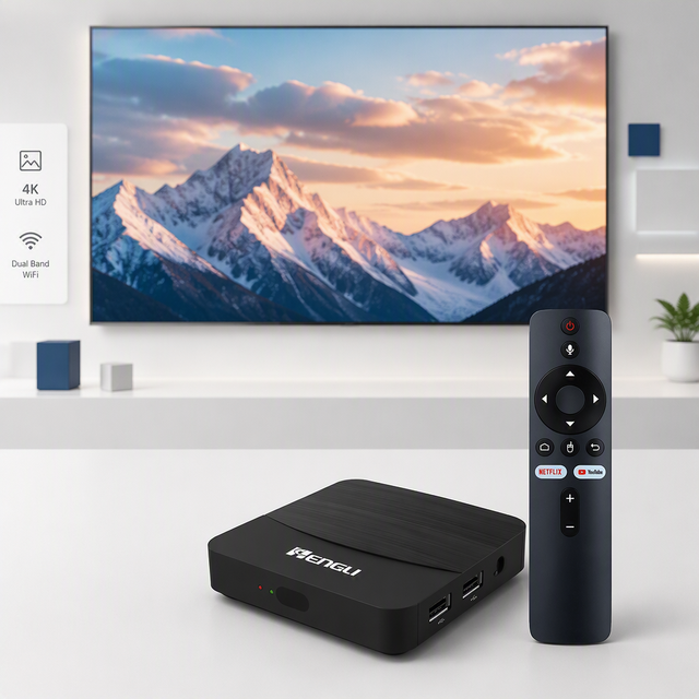 TV Box Manufacturer Wholesale Firmware Update 4K Full hd Smart  OTT Android Tv Box with Custom Logo