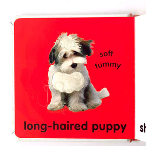 Fournisseur Édition bébé Chiots touch board books Impression hardcover Sensory 3d book - Product Image 5