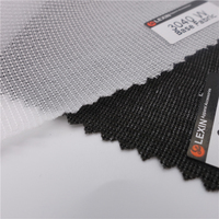 Tissu d'entoilage tissé à entoilage fusible en polyester pour costume/veste pour homme