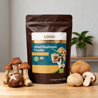 Mélange de poudres de champignons certifiées et testées par des tiers, qualité alimentaire, extrait végétal, matière première pour la préparation de préparations alimentaires