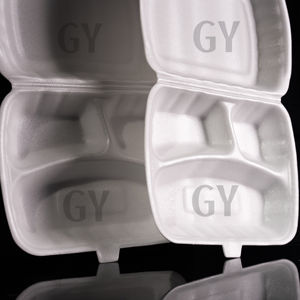 Boîte alimentaire, Contenant alimentaire, Barquettes en mousse jetables, Boîte à lunch, Contenants en mousse à usage unique, Contenant pour le déjeuner, Boîte pour le petit-déjeuner, Boîte en mousse - Product Image 1