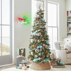 Buon natale insegna al Neon colorata luce dell'albero a LED per decorazione della parete, esposizione della stanza delle vacanze, decorazione della festa e regalo stagionale per la casa - Product Image 6