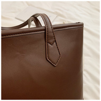 Bolso de Hombro de Cuero con Logotipo Personalizado para Mujer, Bolso de Mano de Gran Capacidad, Bolso de Mano Largo para Mujer, para Oficina, Trabajo, Compras Diarias, Viajes