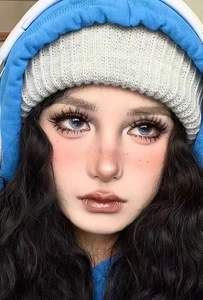 Faux cils épais de luxe léger européens et américains, style œil de chat naturel, cils uniques, style groupe de filles - Product Image 2