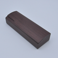 Étui à lunettes pliable fait main en bois, boîte de rangement portable pour lunettes avec logo personnalisé