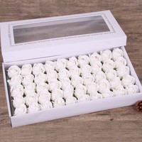 SUREMAY DREA Vente en gros directe usine – Fleurs de savon en forme de rose réalistes à 3 couches, roses éternelles décoratives pour le Nouvel An, utilisation intérieure et chambre à coucher, toutes occasions