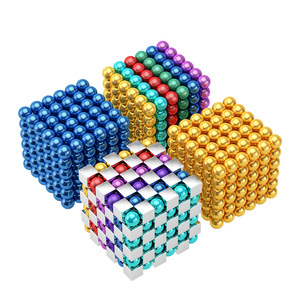 EN71 CE mini moulage balle puzzle cube magnétique <span class=keywords><strong>3mm</strong></span> aimants au néodyme boules 216 pièces avec boîte en métal - Product Image 1