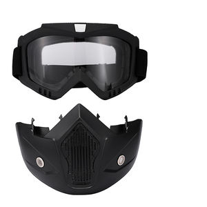 फैशन बाइक का चश्मा मोटोक्रॉस मोटरसाइकिल हेलमेट विंडप्रूफ गोल्स आउटडोर ड्राइविंग मोटर बाइक मोटोक्रॉस गोल्स फेस शील्ड - Product Image 3