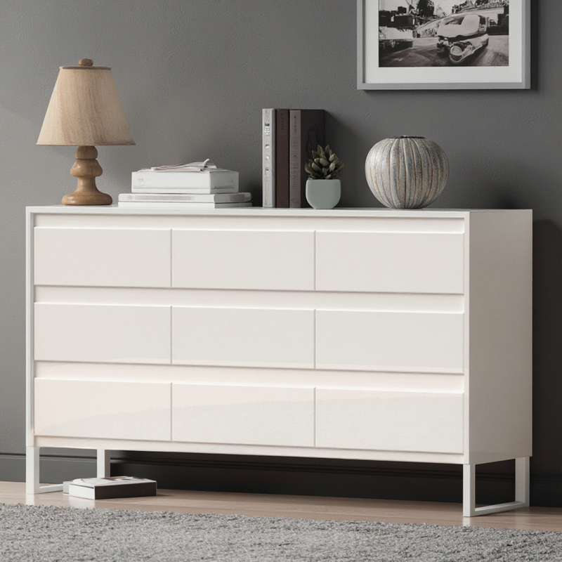 HANYEE Modern Contemporary Wooden Storage Cabinet