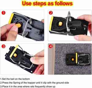 Control de Plagas de Plástico ABS, <span class=keywords><strong>Trampa</strong></span> Rápida <span class=keywords><strong>para</strong></span> <span class=keywords><strong>Ratones</strong></span> y Roedores - Product Image 3