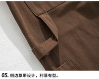 Pantalon ample à double genouillère pour homme, coupe large et décontractée