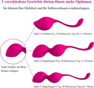 Allmay Silicone Cone Balls Set 3 Vibradores de entrenamiento del suelo pélvico Love Balls para ejercicio del suelo pélvico - Product Image 2