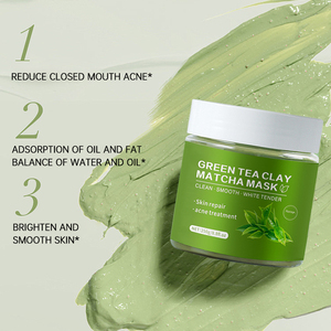 Làm Sạch Sâu Axit Hyaluronic Nghệ Mụn Trứng Cá Lỗ Chân Lông Mụn Đầu Đen Trên Khuôn Mặt Kiểm Soát Dầu Màu Xanh Lá Cây Trà Làm Sạch Bùn Mặt Nạ - Product Image 2