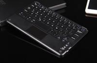 Keyboard Mini Keywin 78-Key Isi Ulang BT, Keyboard Tipis dengan Antarmuka USB Portabel yang Dapat Disesuaikan, Keyboard dengan Touch Pad dan Penutup BT