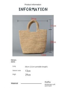 Bolso de Paja Tejido a Mano para Mujer, Modelo 2025, Redondo, con Asa para el Hombro, para Primavera/Verano y Playa, con Cierre de Broche - Product Image 4