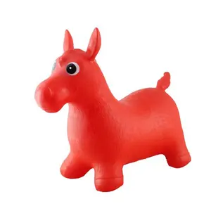 Muñeca hinchable de PVC de alta calidad para niños, juguete para saltar, montar a caballo, para interior y exterior, con divertido aumento de altura