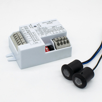 Sensor Inframerah Dual Beam Penghalang Fotoelektrik untuk Pintu Otomatis Gerbang Geser Ayun AC/DC 12V Jangkauan 10m