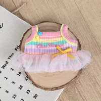 Figurine Squishy Crybaby de la Série Fantasy, Robe en Tissu Style Western à Jupe Arc-en-ciel, pour Vêtements de Poupée, à partir de 14 ans