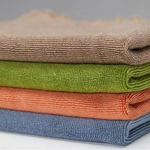 Serviette de lavage de voiture en microfibre épaisse et absorbante en tissu tressé torsadé en polaire corail - Product Image 1