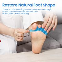 Entretoises d'orteils en gel confortables et respirantes lisseur réglable SEBS matériel correcteur de forme d'oignons