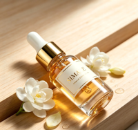 Flacon compte-gouttes de luxe en verre transparent à base épaisse, flacon vide personnalisable, réutilisable pour sérum, huile essentielle, mascara