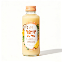Étiquettes de bouteilles de jus de noix de coco mélangé Haoxuan OEM, autocollantes, imprimées, imperméables, pour boissons, directement de l'usine