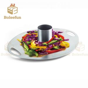 ที่ใส่<span class=keywords><strong>ไก่</strong></span>สแตนเลสเกรดพรีเมี่ยมที่ใส่กระป๋องเบียร์สำหรับปิ้งย่างและผู้สูบบุหรี่ - Product Image 2