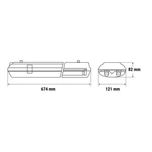Lampada a LED Beghelli 79 Cm IP65, Plafoniera Resistente alle Intemperie - Product Image 2