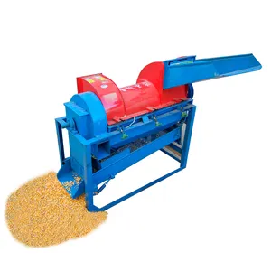 Multi function corn husk peeling thresher for exlectric or for tractor