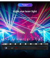 Projecteurs laser LED à huit faisceaux, éclairages d'ambiance mobiles pour KTV, concerts, bars, danse et scènes