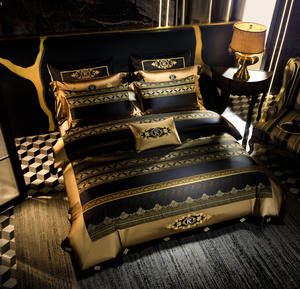 ชุดเครื่องนอนผ้าฝ้ายแจ็คการ์ดแบบมัดย้อมด้วยเส้นด้ายที่มีความแม่นยำสูงผ้าแจ็คการ์ดเป็นมิตรกับผิว4/6/8ชิ้น - Product Image 3