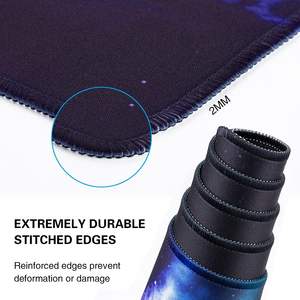 Tapis de souris XXL surdimensionné à motif floral personnalisé, imperméable, antidérapant, avec bordure renforcée - Product Image 5