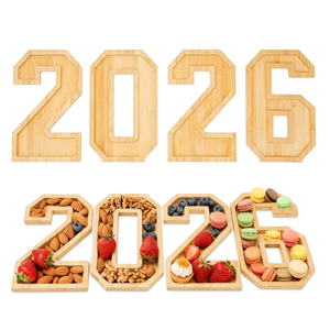 Modernes Design Holz-Servierbrett mit <span class=keywords><strong>2026</strong></span> Nummern Holz-Serviertabletts für Wohnungsdekoration - Product Image 1