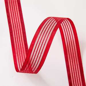 New Arrival Luxury 2.5cm Striped Organza <b>Ribbon</b> for Gift Box Wrapping & <b>Cake</b> Box Decor 10yd/roll - Product Image 4