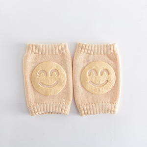 Calcetines de punto para bebé, rodilleras para aprender a caminar y gatear, rodilleras con cara sonriente para bebés/niños, <span class=keywords><strong>coderas</strong></span> - Product Image 4