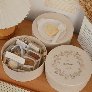 Boîte de rangement en <span class=keywords><strong>bois</strong></span> sculpté biodégradable pour gâteaux, fromages, figurines, décoration de table jetable pour la maison - Product Image 4