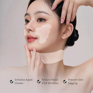 Adhesivo de silicona de grado médico antienvejecimiento, 11 Uds., almohadillas antiarrugas para el cuello y el pecho seguras para la piel, parches antiarrugas faciales reutilizables para la noche - Product Image 3