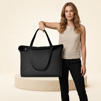 Sac fourre-tout en toile personnalisable avec motif de lettres, sac de shopping en coton de haute qualité pour la vente au détail, les cadeaux et l'usage quotidien