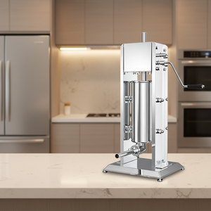 Remplisseuse à saucisses manuelle verticale en acier inoxydable 7L pour viande, porc, bœuf, poulet, saucisses, <span class=keywords><strong>jambon</strong></span>, hot-dogs et saucisses - Product Image 3