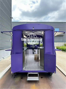 Fast Food Trailer Mobile Kitchen Burger Hot Dog Pizza <b>BBQ</b> Food Truck for Outdoor Events & Street Food - Product Image 4