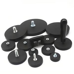 Car Starlink Industrial Use Screw Holder Fastener Super Strong <strong>Magnet</strong> Neodymium Iman Waterproof Thread <strong>Rubber</strong> Coated Pot <strong>Magnets</strong> - Product Image 4