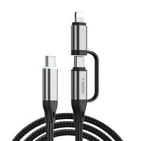 Kabel Data Braided 18m Tipe-C Pengisian Cepat Super Protocol 2-in-1 140W Source Factory, Kompatibel dengan Sistem Android